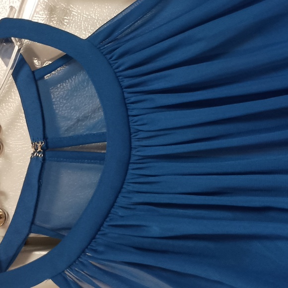 David's Bridal Horizon Blue sleeveless dress women's size 18 NWT - Picture 6 of 14